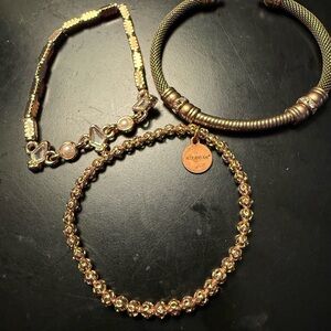Elegant Gold-Tone Bracelet Set